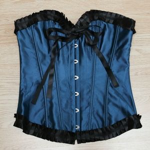 Adore Me Peacock Blue Corset
